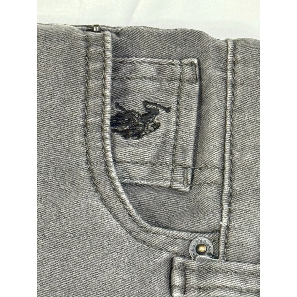 U.S. POLO ASSN Jeans Boys Size 6 straight leg Kids Gray‎ Adjustable Waist